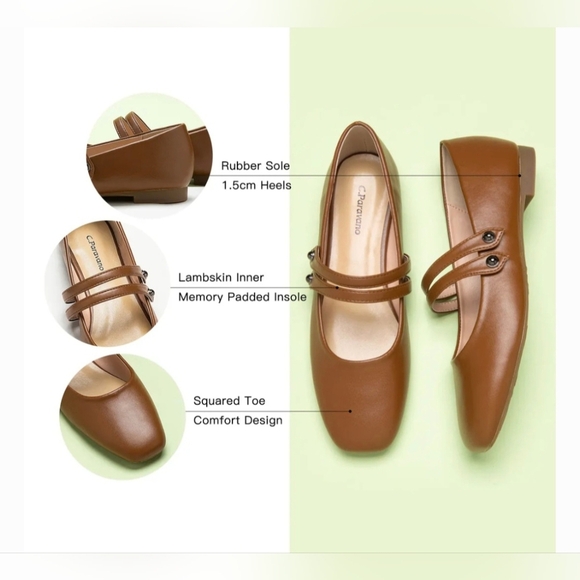 C.Paravano Women's Mary Jane Flats #568, 569 - Picture 9 of 12